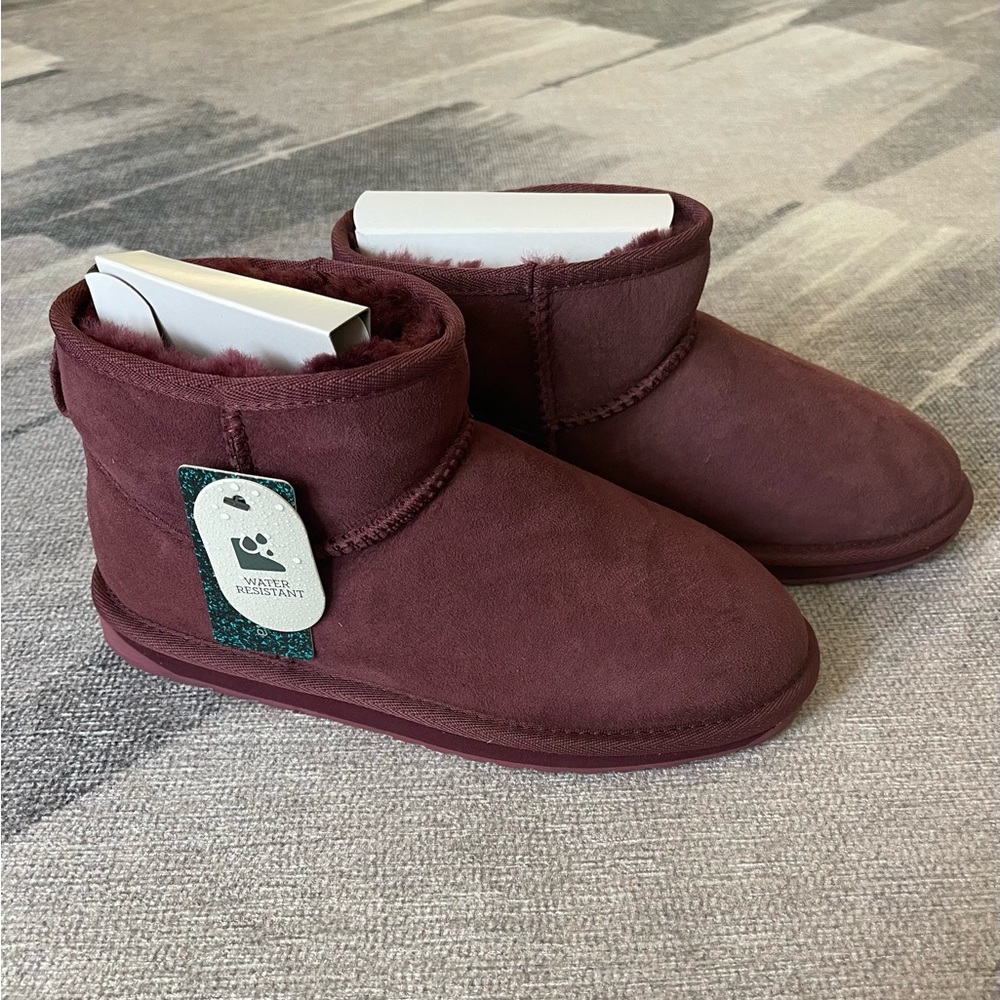 Emu Stinger Micro Claret/Bordeaux (Wine) Sheepskin Boots
